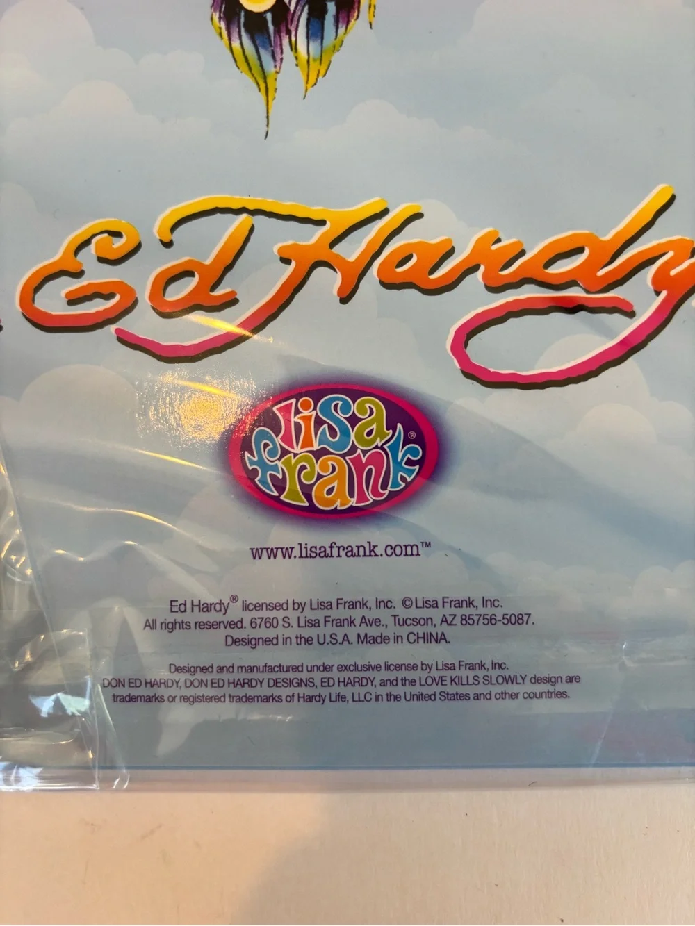 4 NEW Ed Hardy Peacock Dry Erase Boards Sealed Marker Magnets Y2K